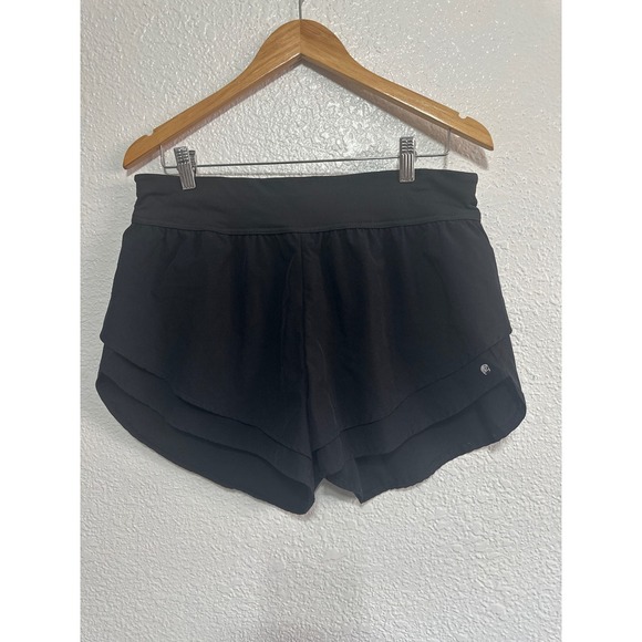 Apana Pants - ApanaWomen's Black Running Shorts Layered Athletic Activewear Workout Gym